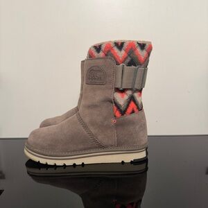 Sorel Taupe Suede Winter High Boots 6